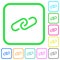 Paperclip vivid colored flat icons icons