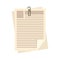 Papers pack icon, flat style