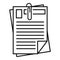 Papers pack icon, outline style