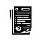 paperwork document glyph icon vector illustration