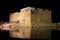 Paphos Castle at night