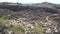 Paphos, Cyprus - September 2021: View of the Tombs of the Kings. Ruins of the old city, archaeological excavations of the Tsar`s