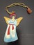 Papie mache angel fairy New Year Christmas toy handmade in India