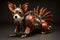 Papillon Dog Mechanical Menagerie Series: Delightful Steampunk Animals Infused with Retro-Futuristic Marvel AI Generated