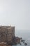 Papoa cliffs and sea in Peniche. Portugal