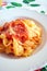 Pappardelle Pasta with Tomato Sauce