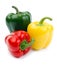 Paprika (pepper bell), red, yellow and green color