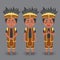 Papua Indonesian Character with Various Expression