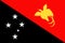 Papua New Guinea Flag Vector Flat Icon