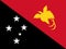 Papua New Guinea national flag. Vector illustration. Port Moresby