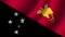 Papua new guinea national wavy flag vector illustration