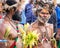 Papua New Guinea natives dressed to perform at the Mt Hagen show