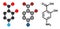 Para-aminosalicylic acid drug molecule. Used in treatment of tuberculosis and inflammatory bowel disease (ulcerative colitis,