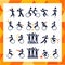 Para-athlete icon set in color or people with disabilities on isolated bright background. sport competitions. EPS 10 vector. EPS