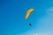 Para-glider in blue sky