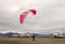 Para gliding with a motor off homer beach
