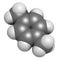 Para-xylene (p-xylene) aromatic hydrocarbon molecule