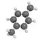 Para-xylene (p-xylene) aromatic hydrocarbon molecule