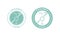 Paraben free skincare cosmetic vector label icon