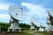 Parabolic antenna of the radio observatory.