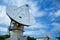 Parabolic antenna of the radio observatory.