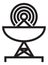 Parabolic antenna. Wireless signal receiver. Global communication device