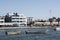 PARACAS, PERU-Colorful fishing boats in Paracas Bay on January 2015 in Paracas, Peru. Paracas is a small port town catering to