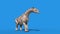 Paraceratherium Dinosaurs Attacks Die Blue Screen 3D Renderings Animations