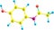 Paracetamol molecular model