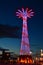 Parachute drop at Coney Island