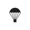 Parachute icon flat vector illustration