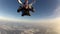 Parachute jump.skydiver in free fall