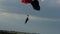 Parachute jumper doing demonstrations at one air show