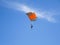 Parachute jumping at Aeromania show