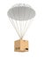Parachute package flying