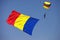 Parachute with Romanian Flag