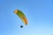 Parachute sport, paragliding.