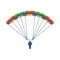 Parachute vector illustration fly