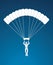 Parachuting silhouette graphic vector