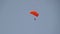 Parachutist is Flying High in the Sky with a Parachute.,Tandem jump