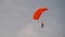 Parachutist is Flying High in the Sky with a Parachute.,Tandem jump