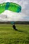 Parachutist on the island of itaparica