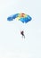 Parachutist jump. Sport