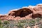 The Parade of Elephants rock formation at the Windows section of Arches National Park