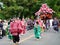 Parade of traditional Aoi festival, Kyoto Japan.