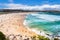 Paradise of Australia`s iconic Bondi Beach in Sydney