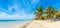 Paradise Beach also called Playa Paraiso at sunrise - beautiful and tropical caribbean coast of Tulum in Quintana Roo, Riviera