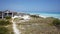 Paradise beach in Cayo Santa Maria, Cuba. View of a perfect desert coast with white sand and blue turquoise sea