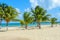 Paradise beach in Placencia, tropical coast of Belize, Caribbean Sea, Central America