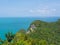 Paradise exotic seascape scenery with turquoise water, Angthong